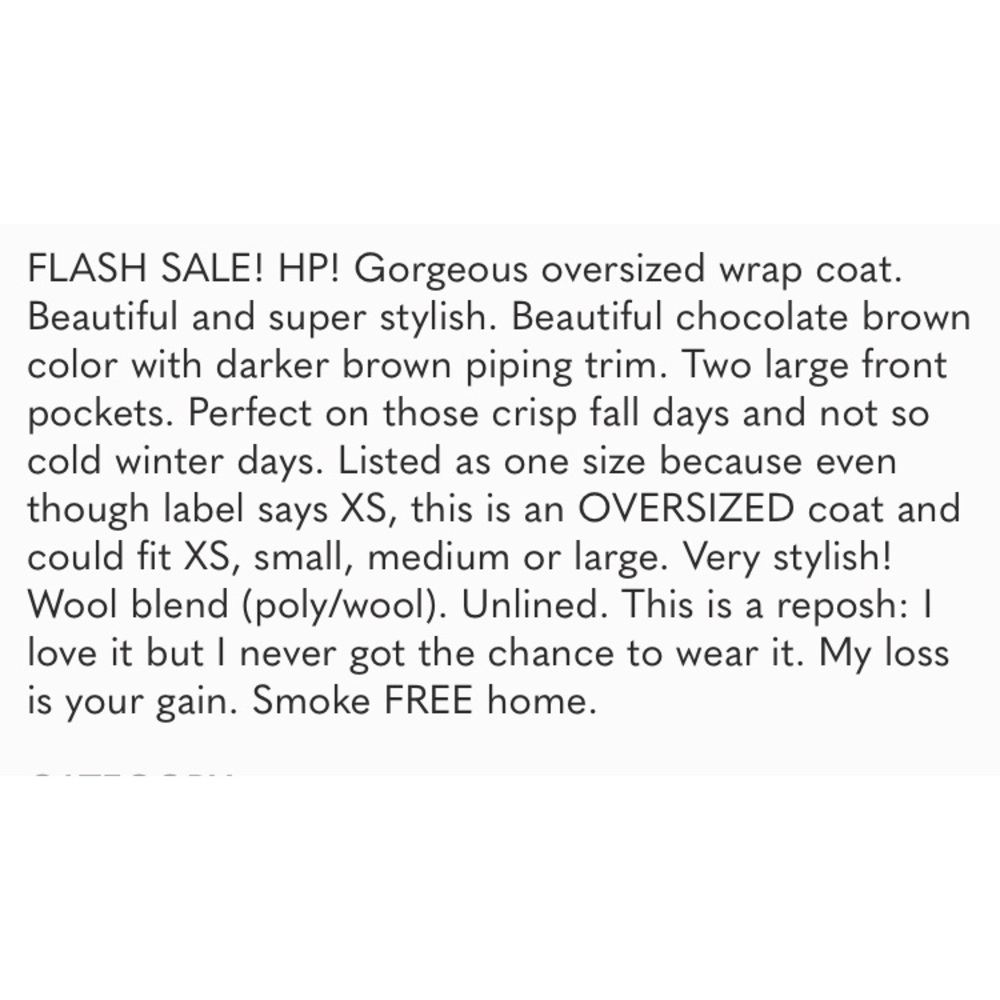 H&M • Gorgeous Oversized Cape Style Winter Coat - Picture 3 of 9